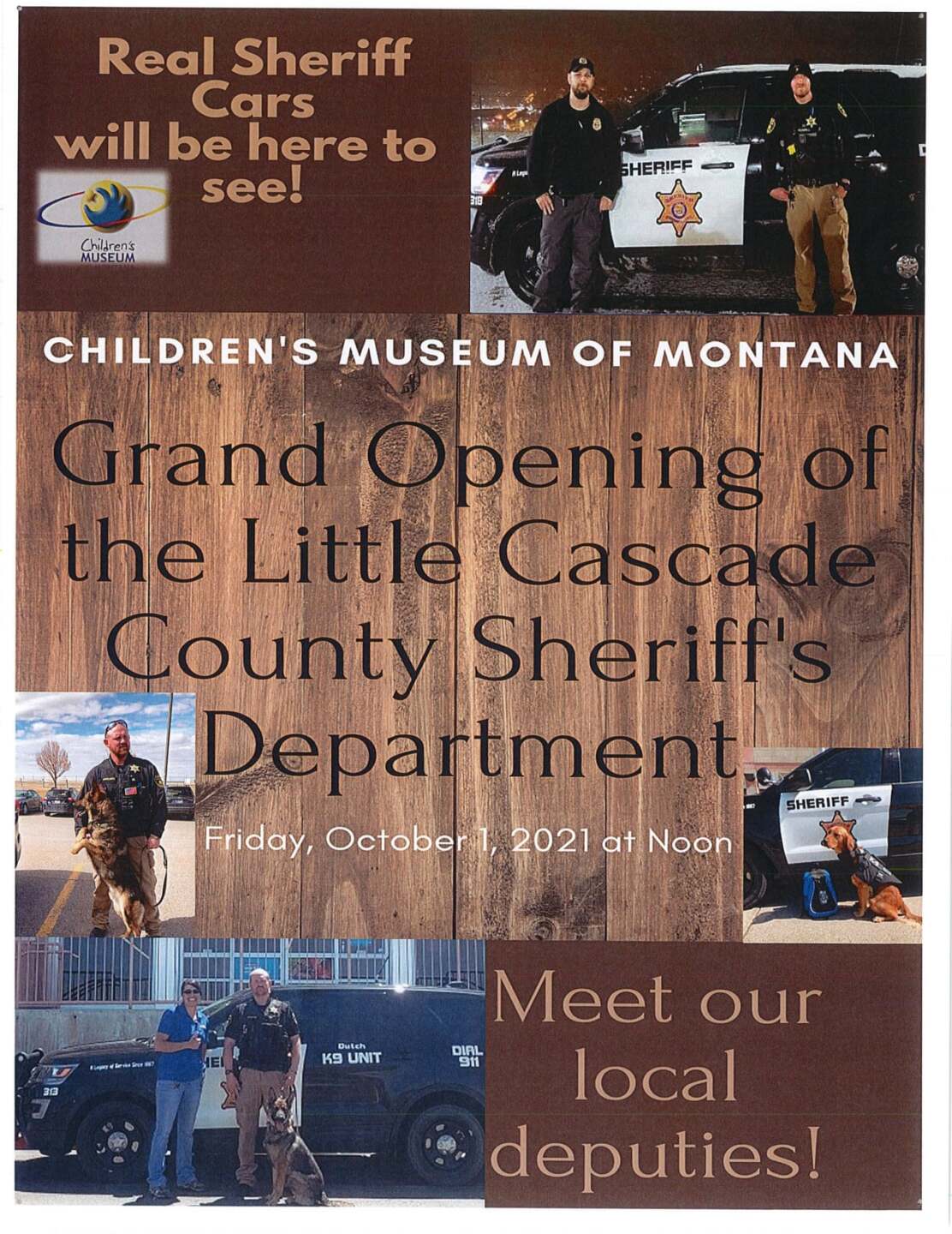 "Little Cascade County Sheriff's Department" at the Children's Museum of Montana