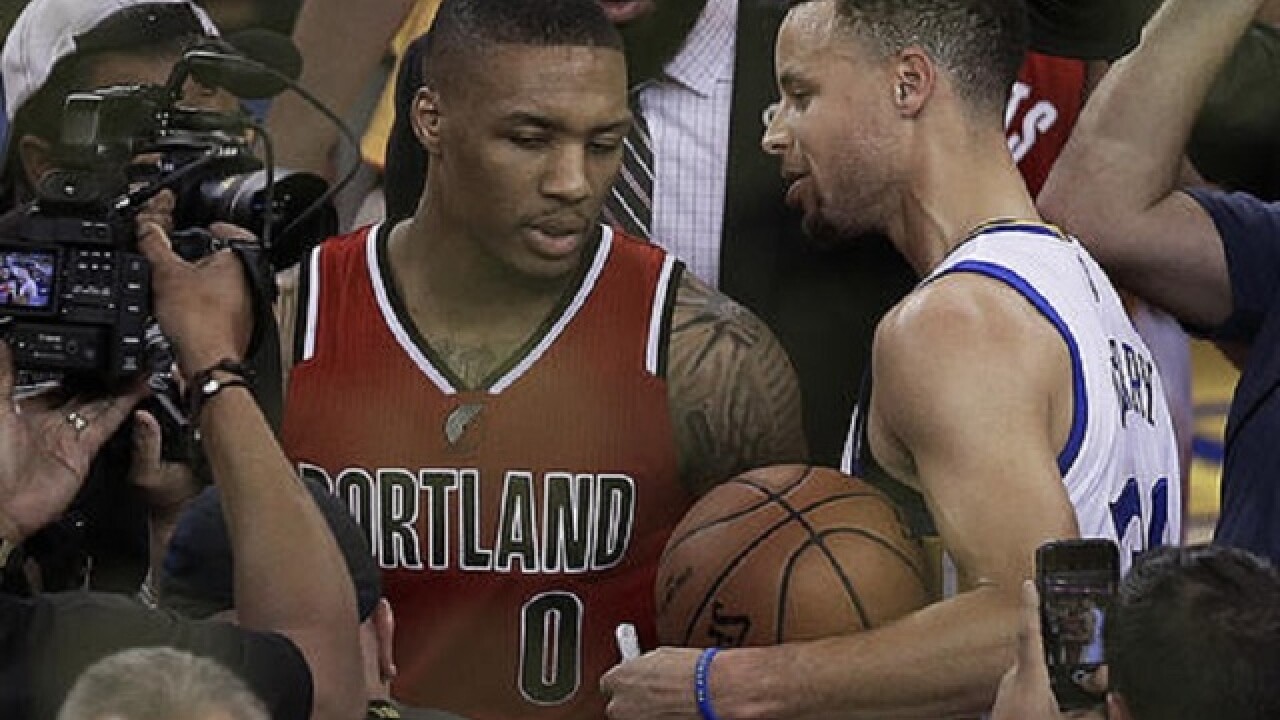 MVP Curry, Warriors teammates moved toward goal