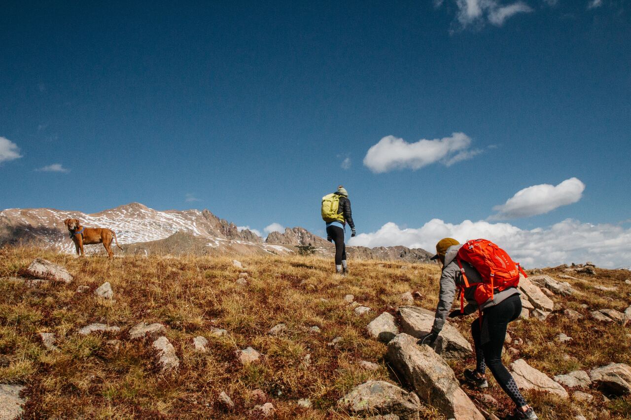 Hikers in the Gore Range of Colorado