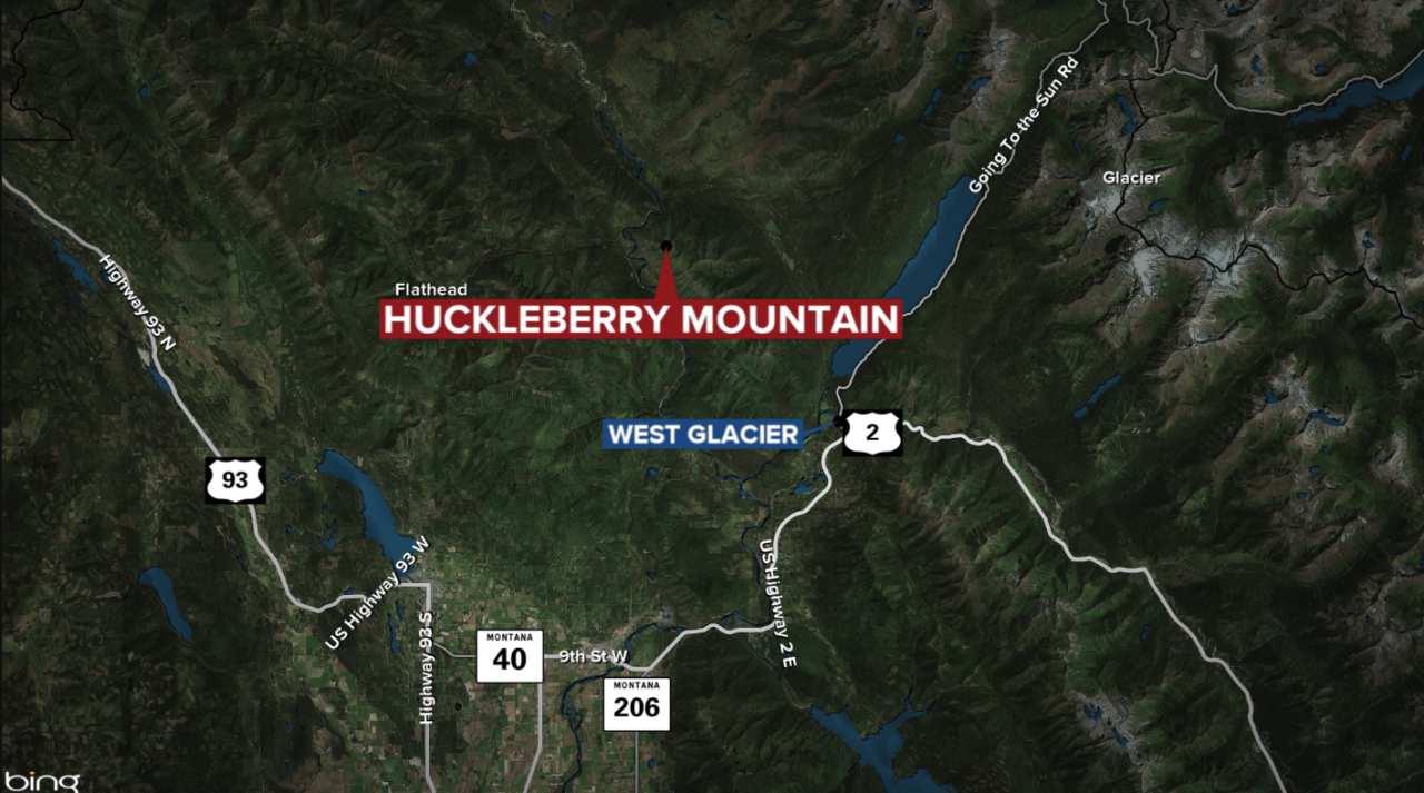 Huckleberry Mountain Map