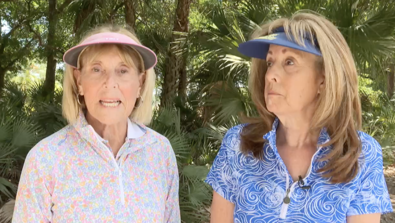 Golf fans Lynda Richards and Geri Bassichis April 25 2024.png