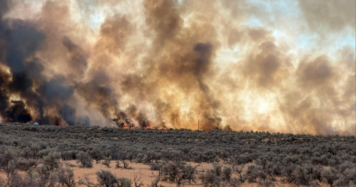 Crews work to secure fire line on 480-acre Reservoir Fire in Bliss Ellie Sullivan