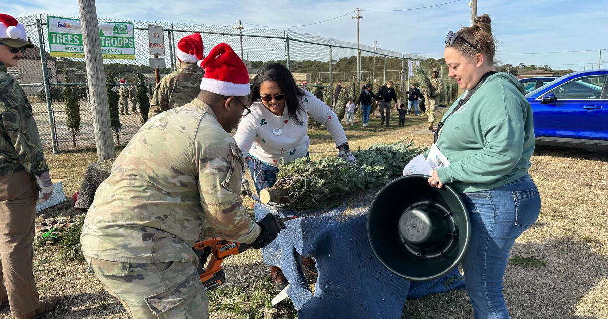 Christmas tree giveaway at Ft. Story adds holiday cheer for troops - Vimarsana News