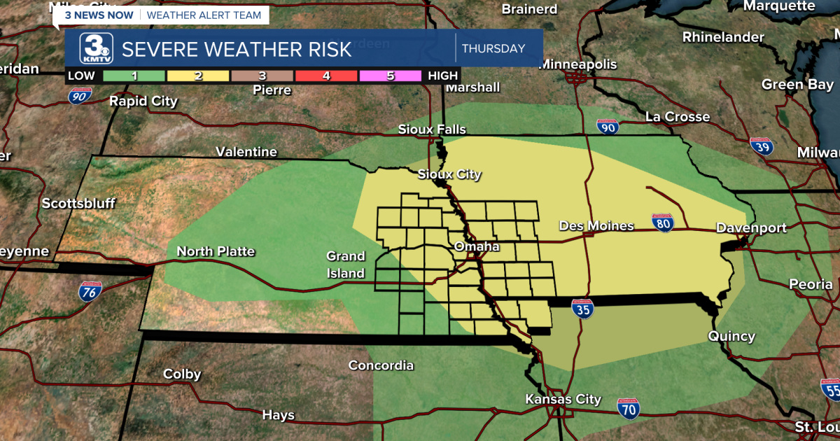 Small severe weather threat returns later in the week