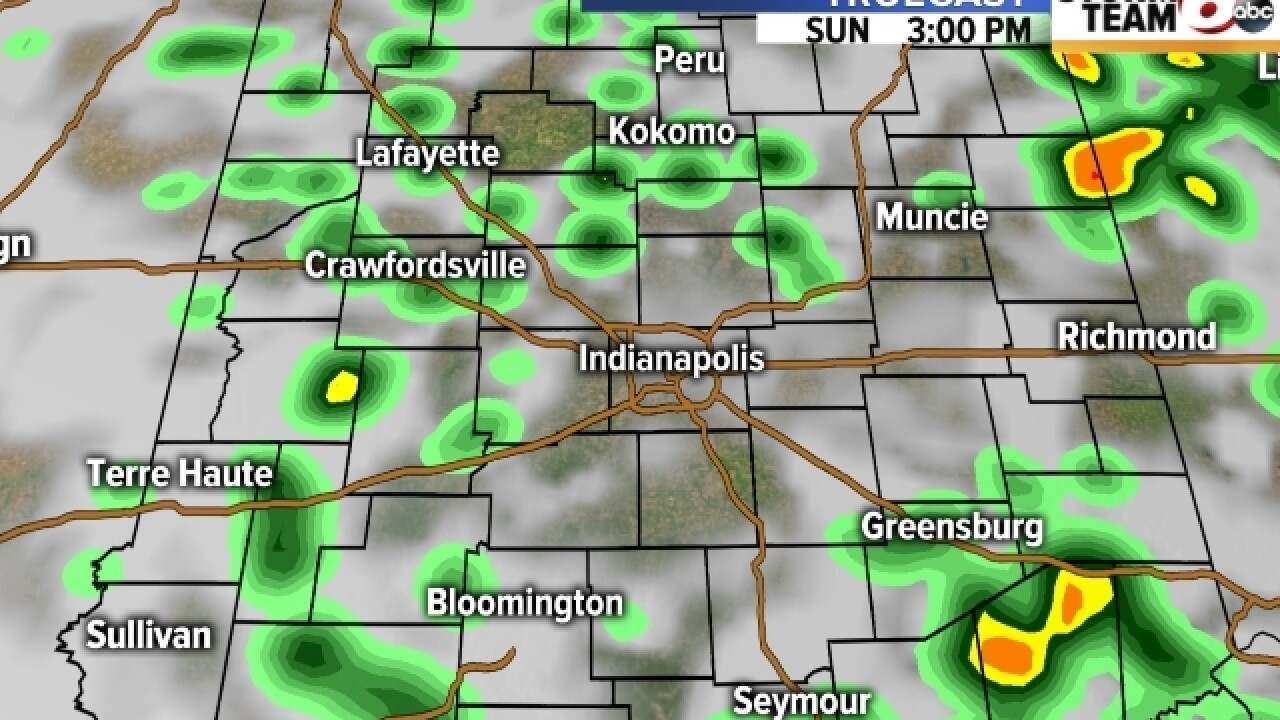TIMELINE: Rain chances for Saturday