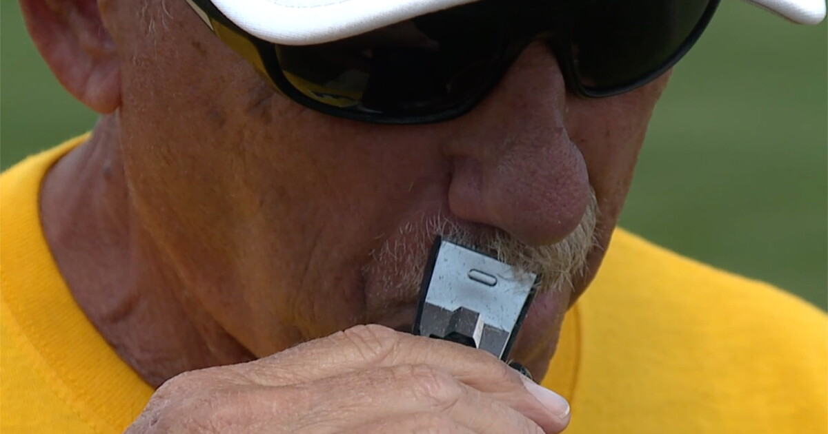 Tom Vruggink pays up, shaves mustache after district title