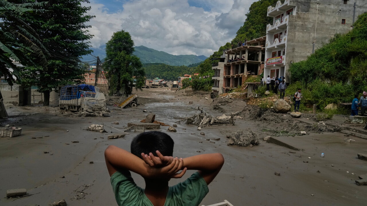 APTOPIX Nepal Flash Floods