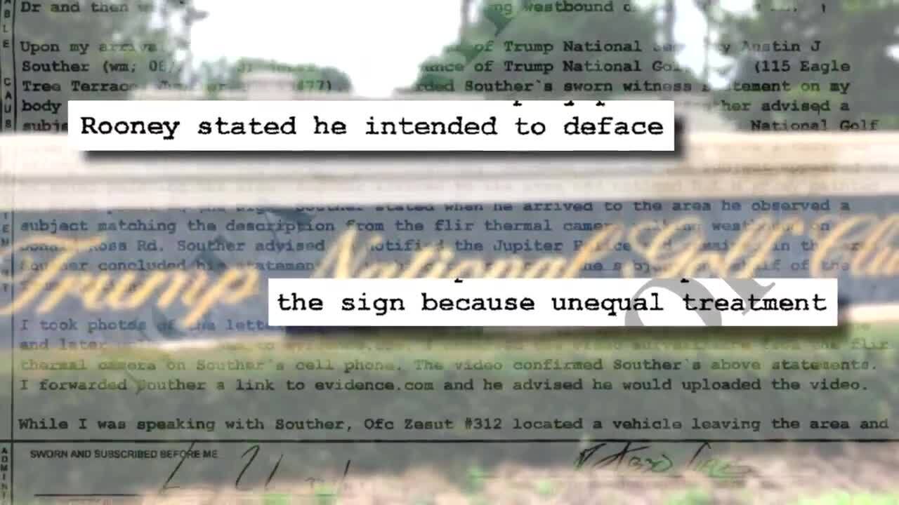 Thomas Rooney excerpt from arrest report 'unequal treatment'