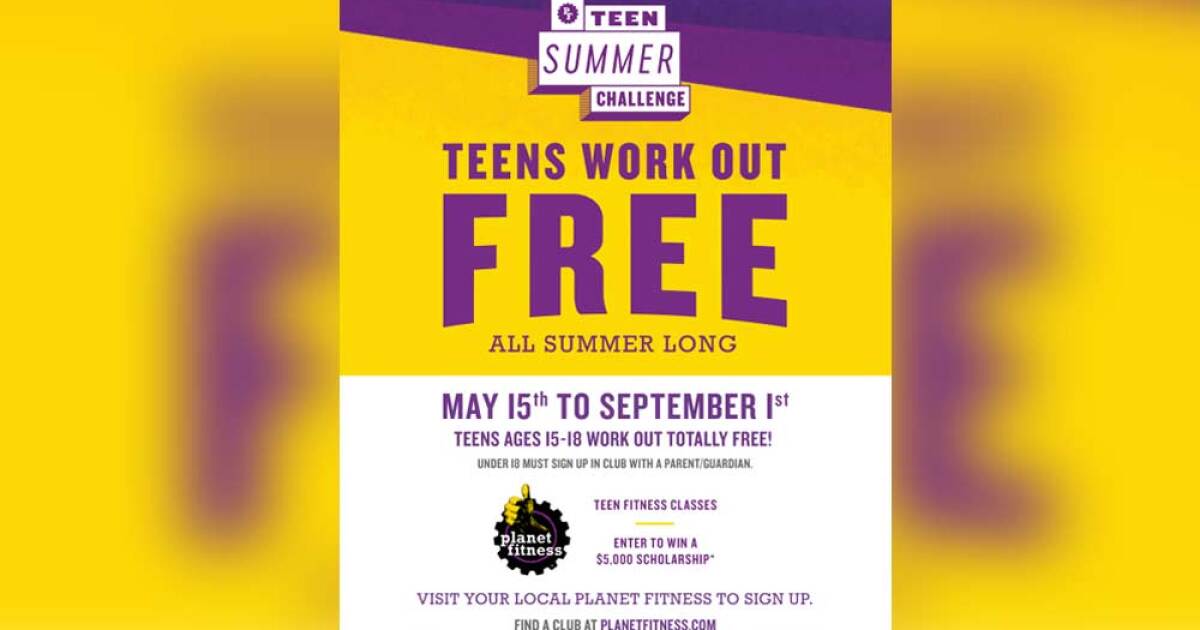 Planet Fitness Summer Pass Teens 2025