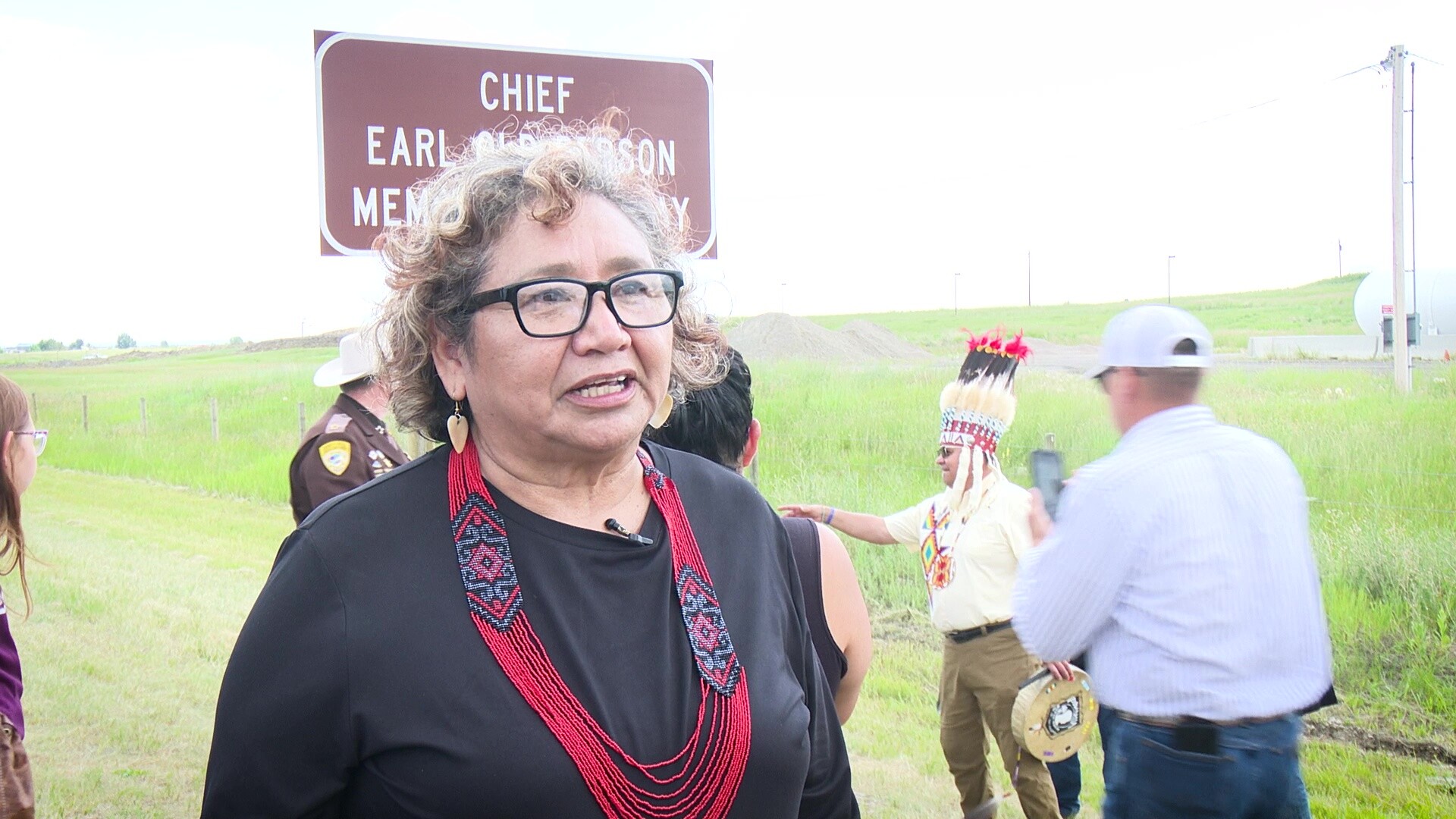 Chief Earl Old Person Memorial Highway dedication