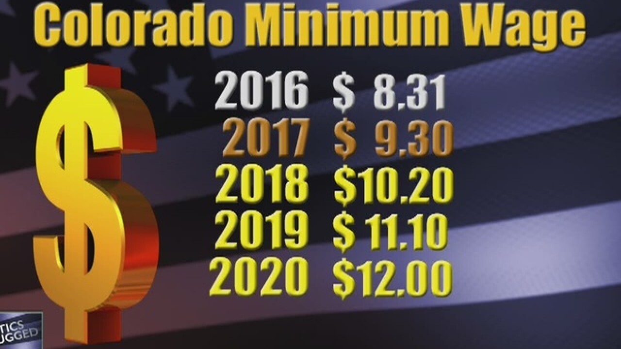 Colorado's minimum wage increased nearly 1 an hour at first of the year