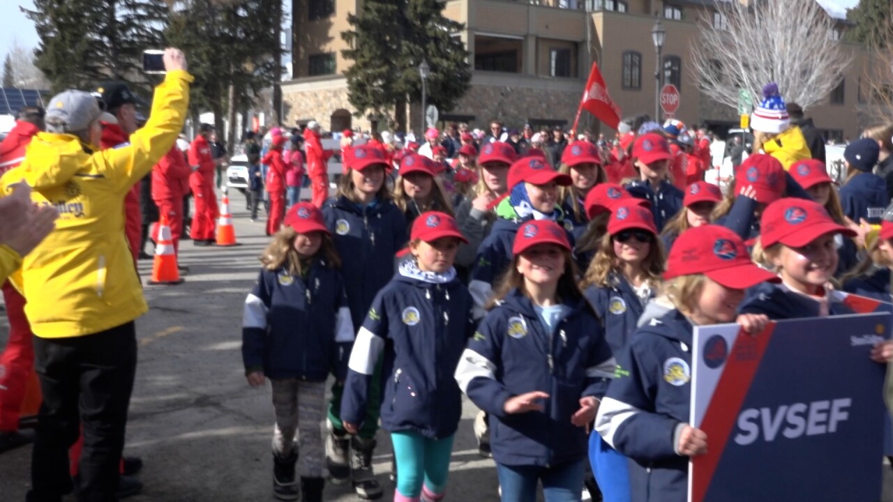 The young kids got to participate in the parade