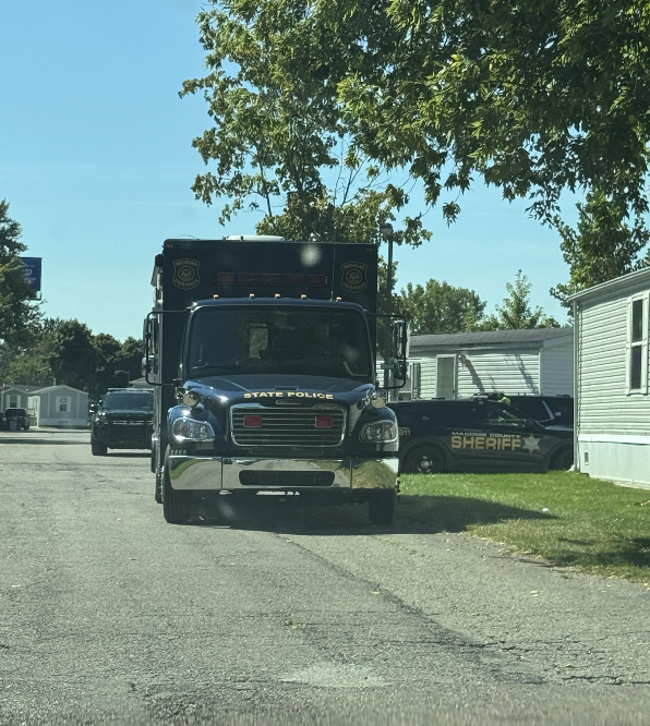 MSP Bomb Squad and the Macomb County Sheriff's Office on scene