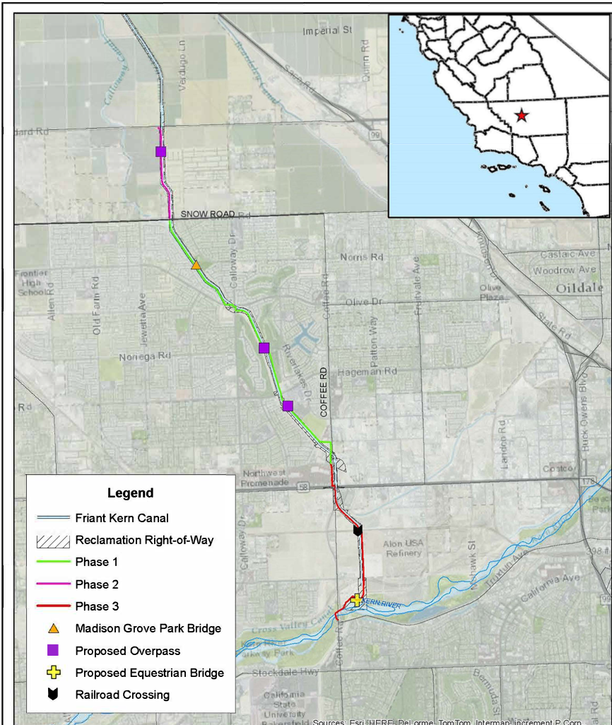 New Kern River Parkway path