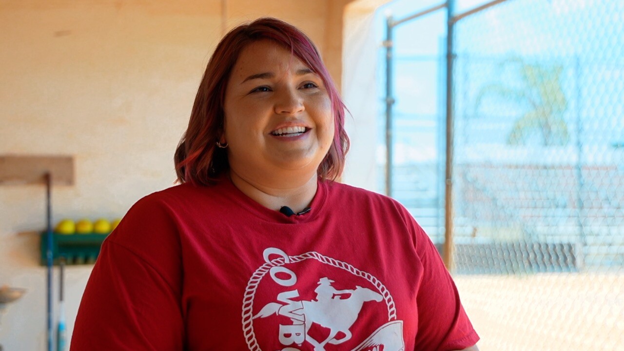 LaBelle High School Softball Team, 'The Cowgirls" coach, Jessica Bechtel.