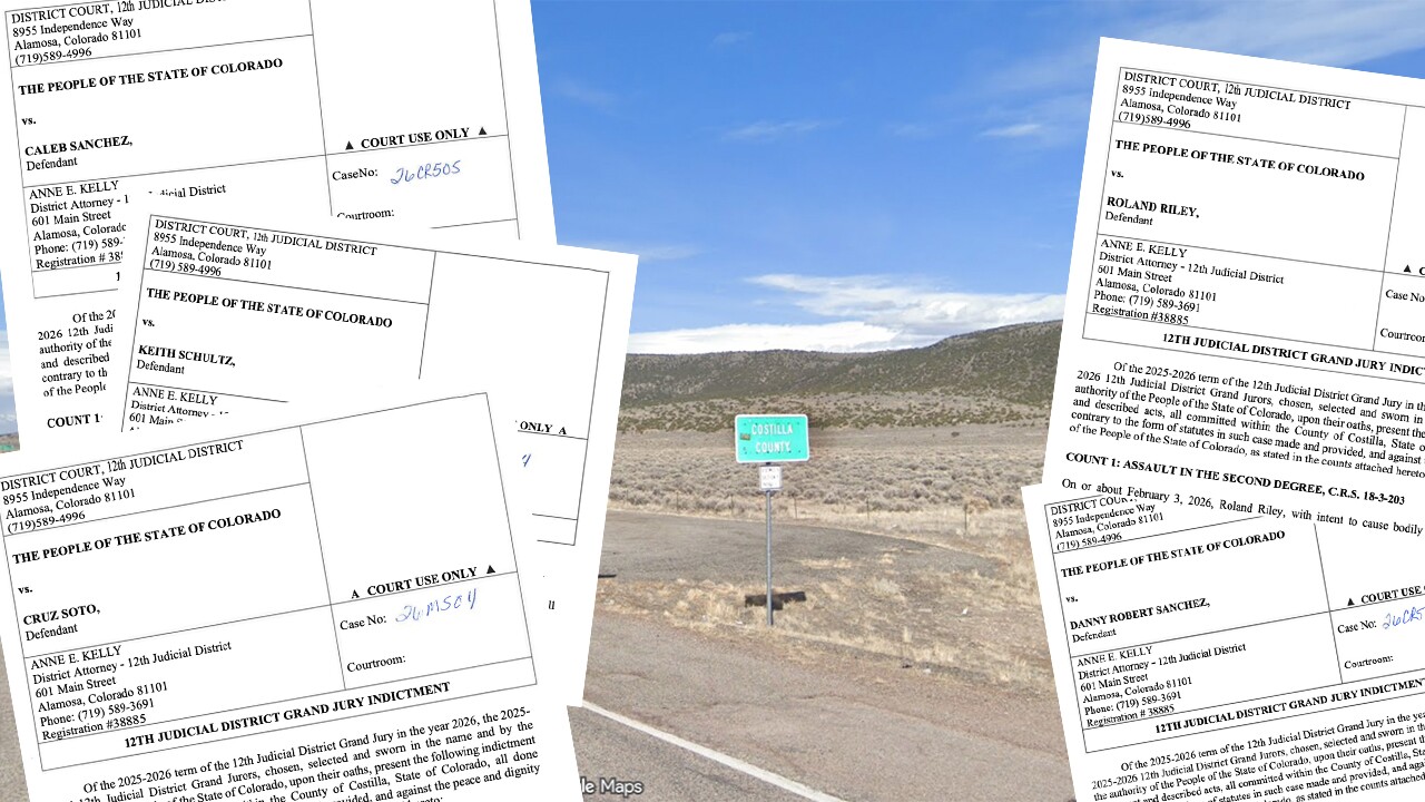 costilla county and indictments