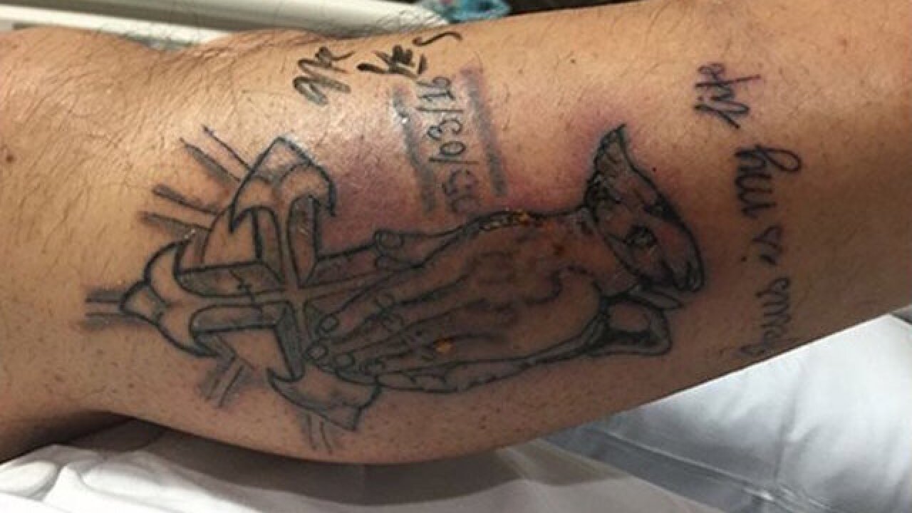 Man dies of infection after swimming in ocean with new tattoo Man dies of infection after swimming in ocean with new tattoo