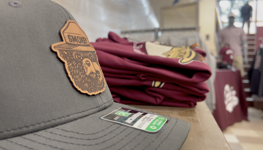 The clothing line includes hats, t-shirts and more