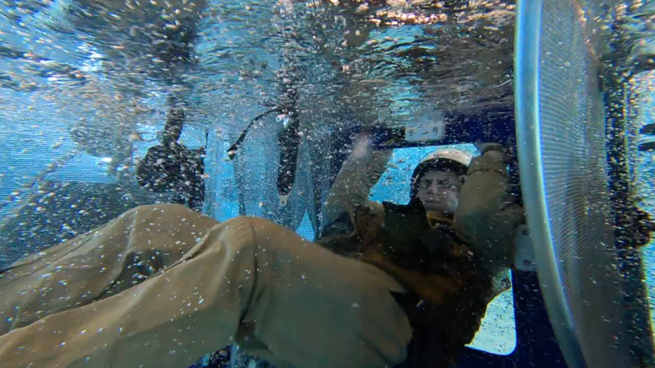 Sailor For a Day: Underwater survival training to fly in a Navy Seahawk