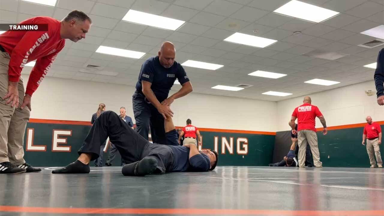 The Palm Beach County School District Police Department is conducting summer training to keep officers' skills sharp before the new school year begins.