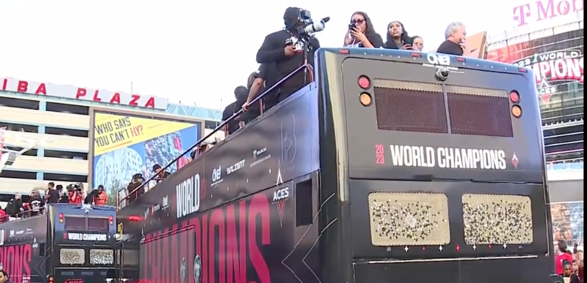 Las Vegas Aces parade/rally