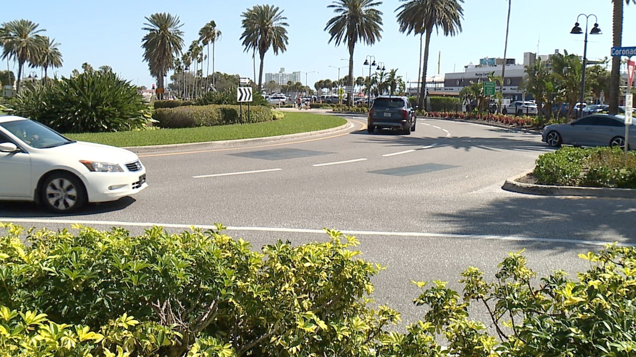 Clearwater Beach roundabout