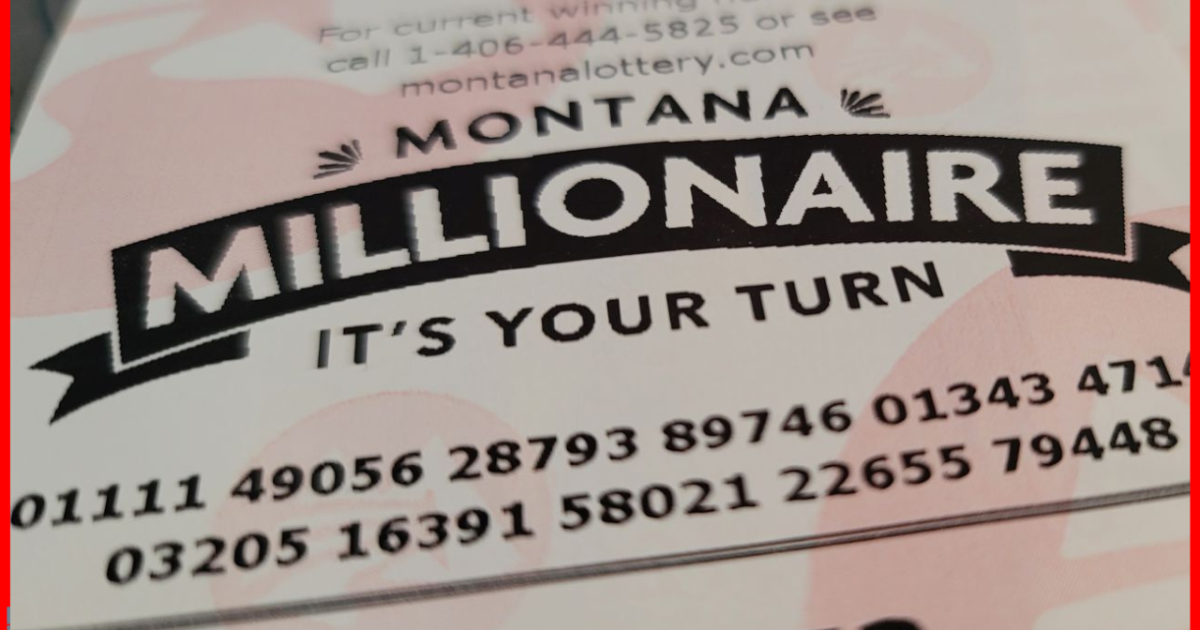 Announcing the winning tickets for Montana Millionaire