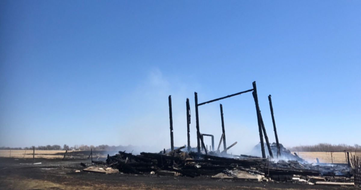 Barn fire highlights dry conditions in Kansas