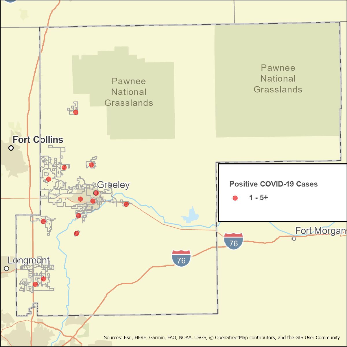 Weld County COVID-19 cases March 26, 2020 9 a.m.