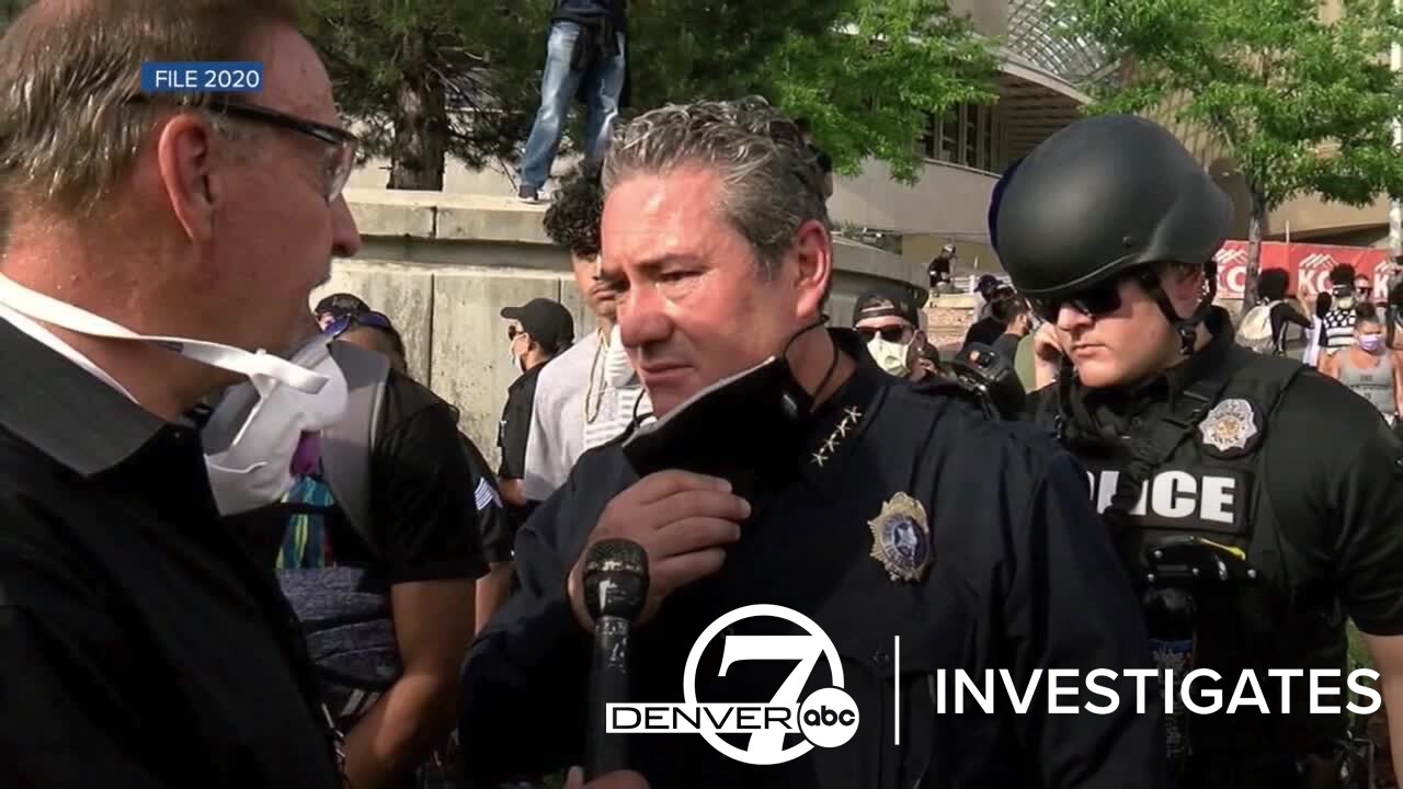 Paul Pazen marching with Black Lives Matter protest in Denver in 2020.jpg