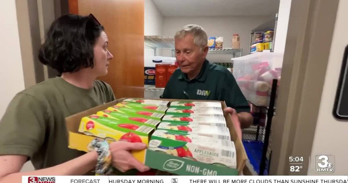 Food pantry for Omaha area veterans gets help from local business