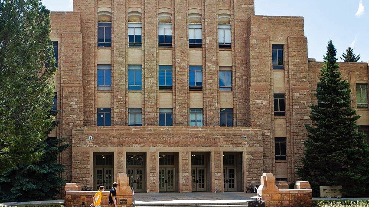Exterior of a building on the University of Wyoming campus