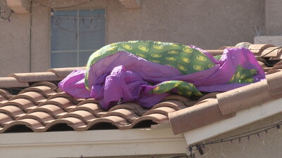 Strong winds create spooky problems for Halloween displays in Gilbert