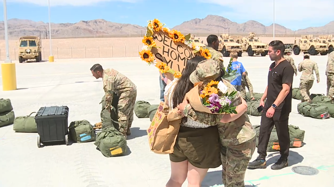 Nevada National Guard members return home