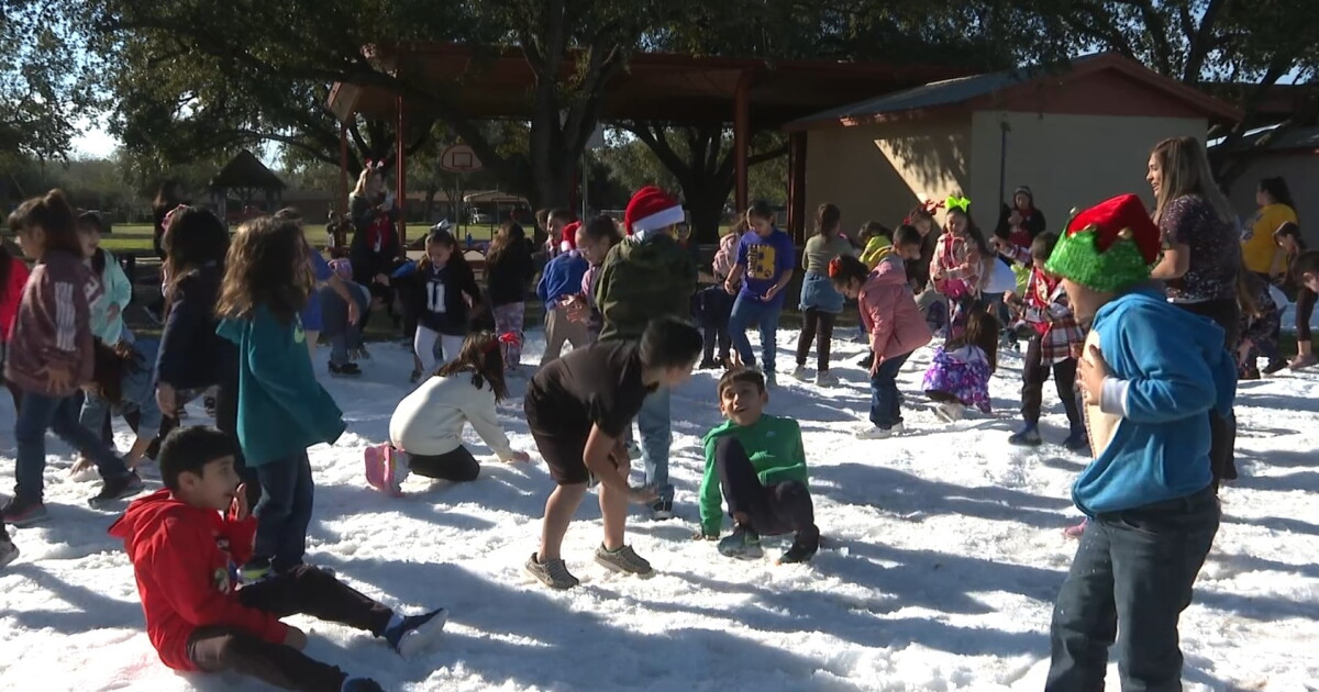 Snowy day at Schallert Elementary - Vimarsana News