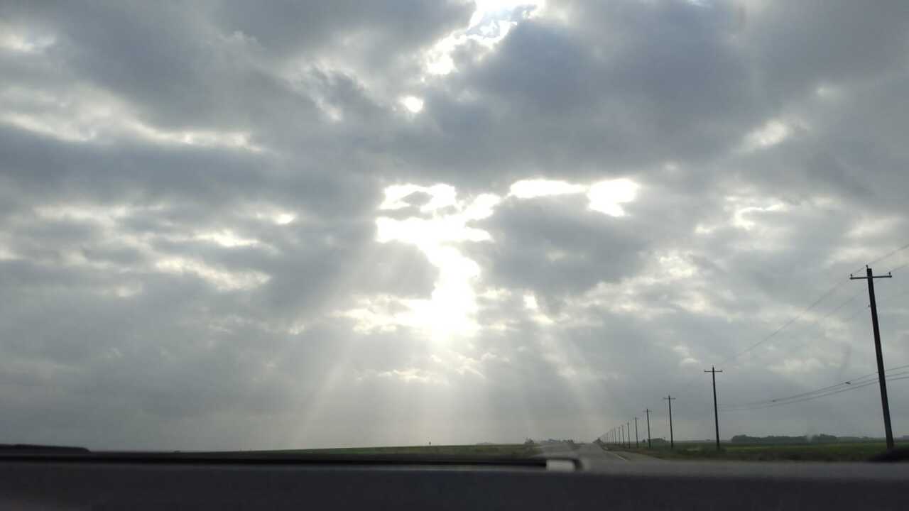 Cloudy skies in South Texas - Photo By: FB Coastal Bend Weather Watcher Anna Garcia