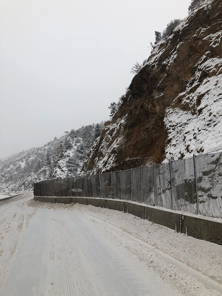 November 26 2019 rock slide by Floyd Hill