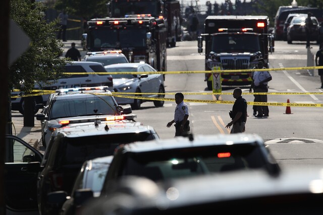 Photos: Shooting at practice for Congressional Baseball Game