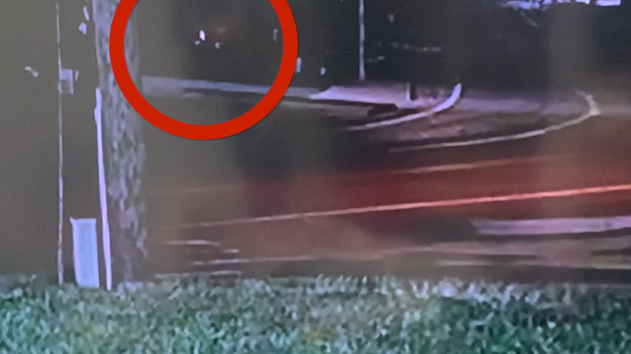 surveillance image of fire set to memorial