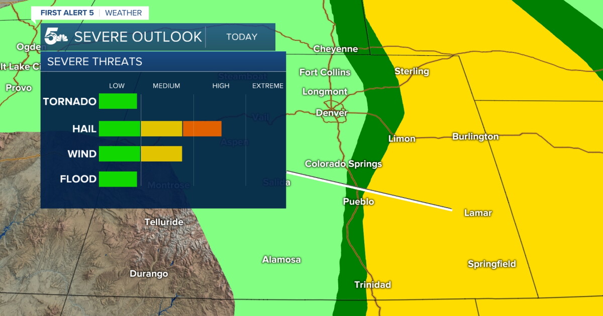 One more day of thunderstorms and hail, before the heat is on