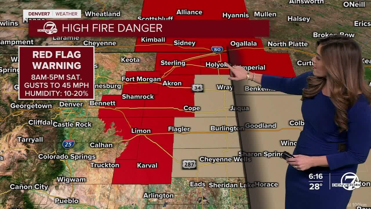 Red Flag Warning in effect Saturday