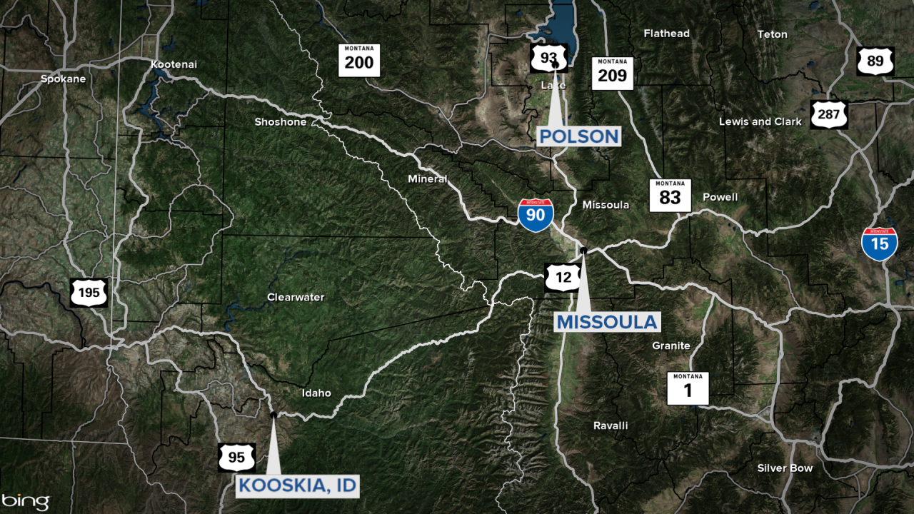 Missing Oregon Couple Polson Map