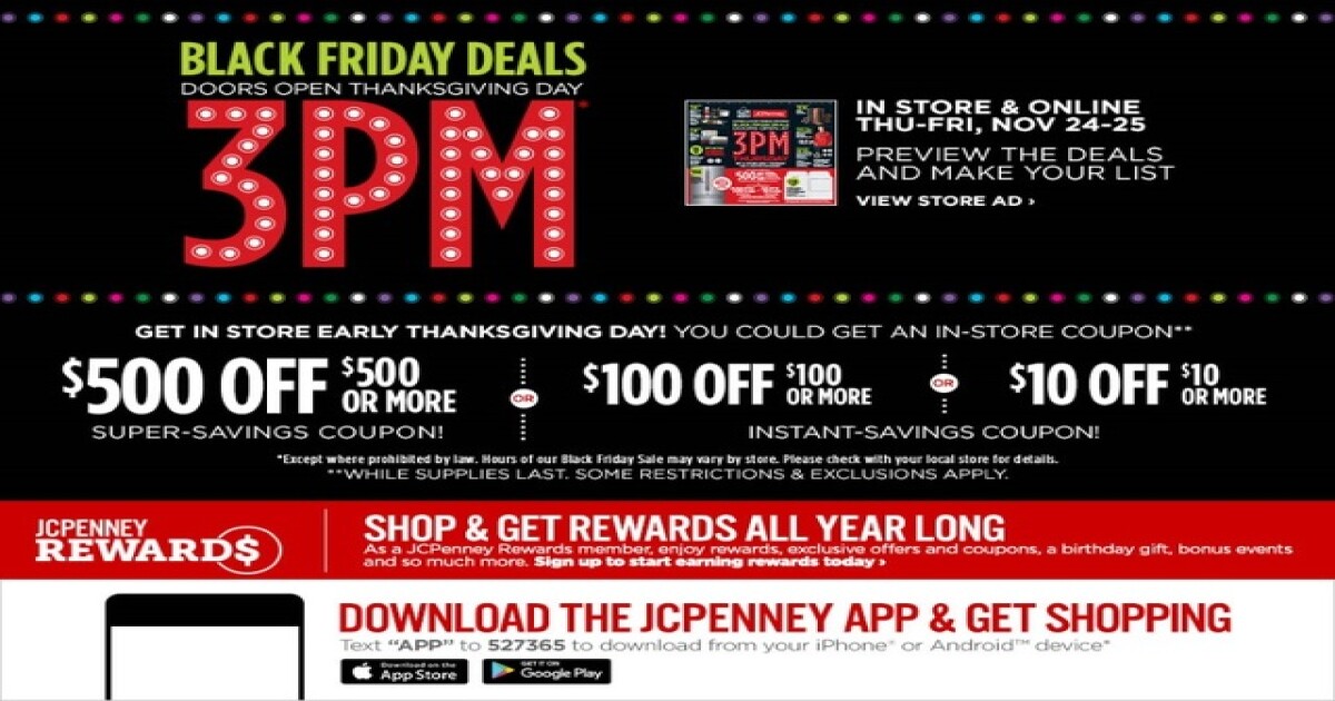 Jcpenney coupon giveaway thanksgiving