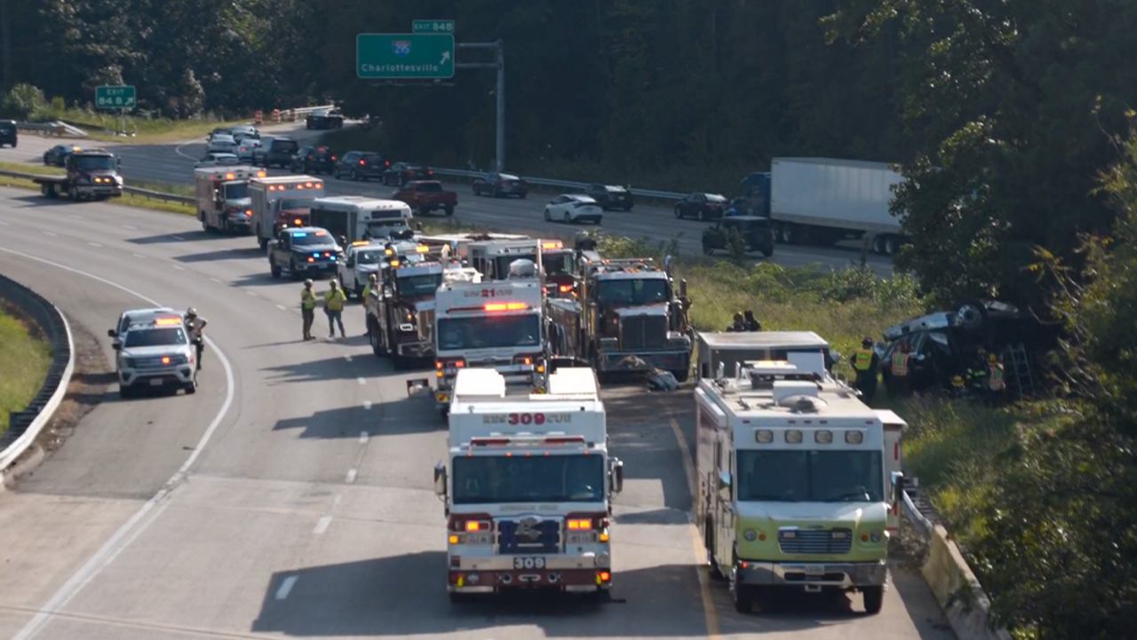 I-95 North to shut down overnight in Hanover after tanker truck overturns, spills fuel