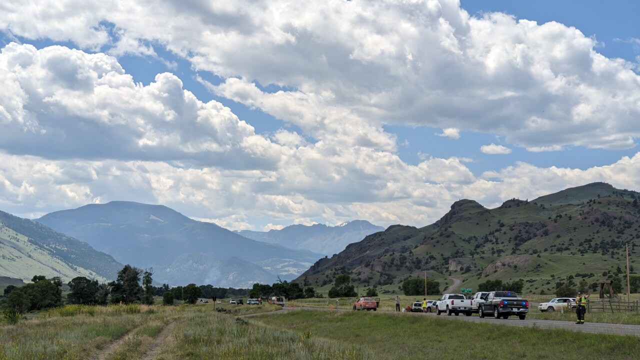 A two vehicle accident north of Gardiner on Hwy 89/July 13, 2023