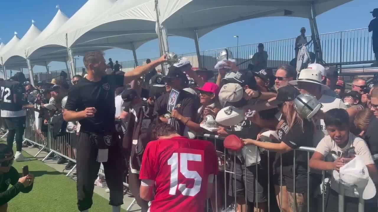 Las Vegas Raiders host first open practice of training camp for a sneak peek to fans ahead of preseason