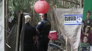 Bakersfield police, code enforcement sweep Kern River encampment, offer services to unhoused residents