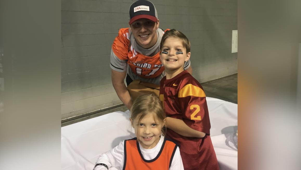 Caden Tellier and Josh Allen in 2018