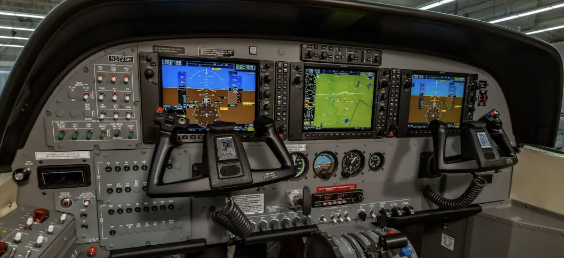 Inside of control area of plane
