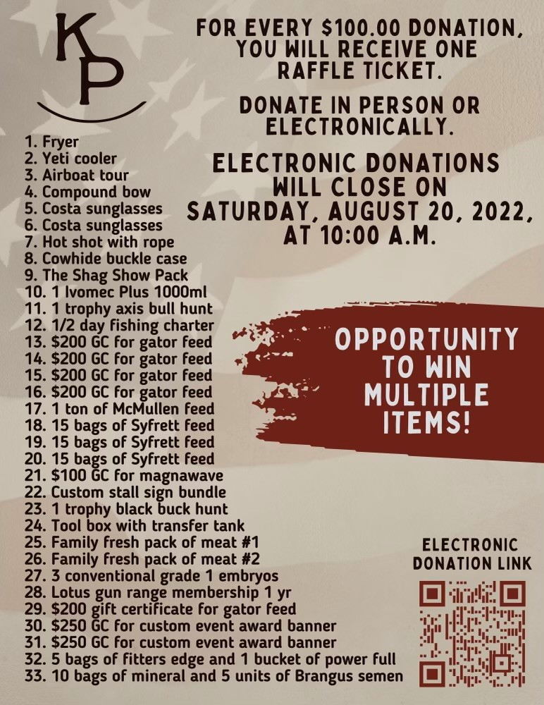 Kyle Patterson raffle